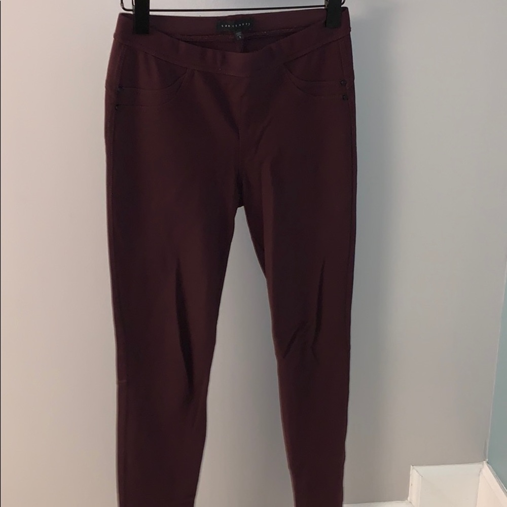 Sanctuary burgundy red leggings